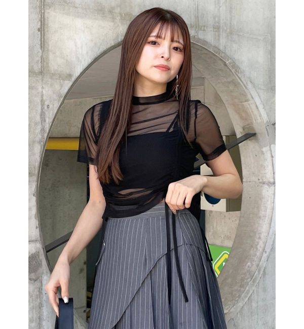 MURUA「【追加生産分】グラデーションシアートップス」|Tシャツ・カットソー|