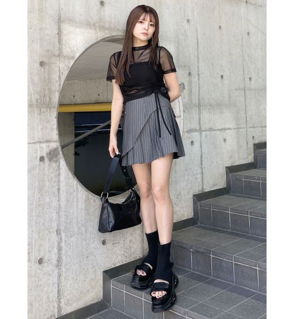 MURUA「【追加生産分】グラデーションシアートップス」|Tシャツ・カットソー|