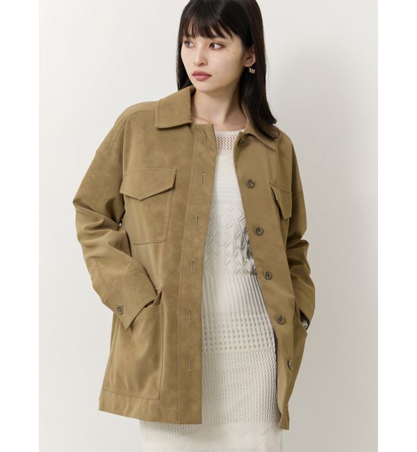 MURUA「フェイクスウェードワークジャケット」|その他|ベージュ