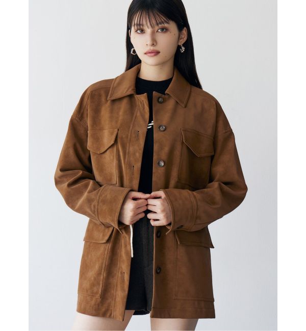 MURUA「フェイクスウェードワークジャケット」|その他|キャメル