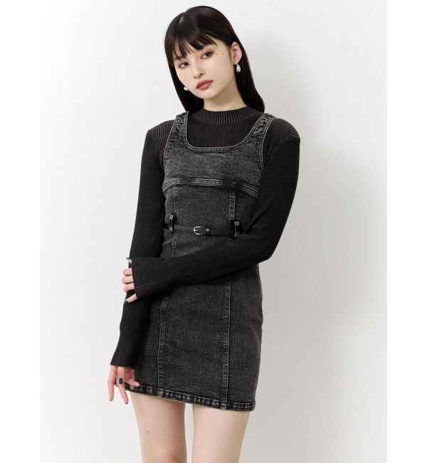 MURUA「デニムタンクワンピース【セットアップ着用可】」|ワンピース|