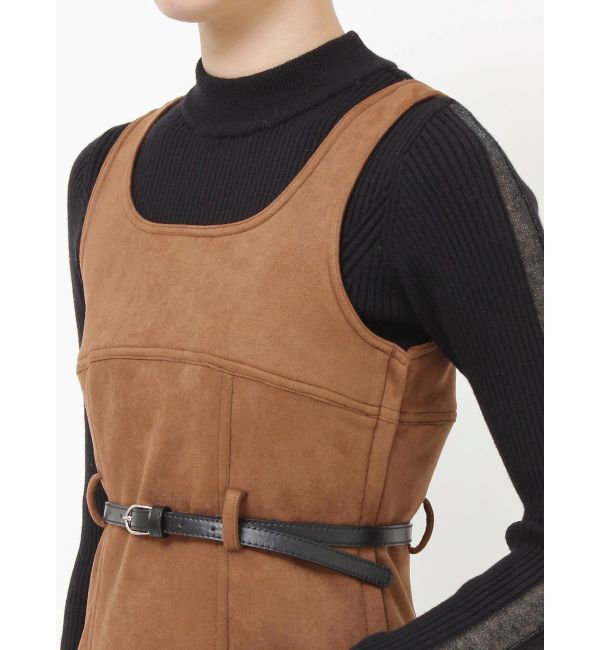 MURUA「フェイクスェードタンクワンピース【セットアップ着用可】」|ワンピース|