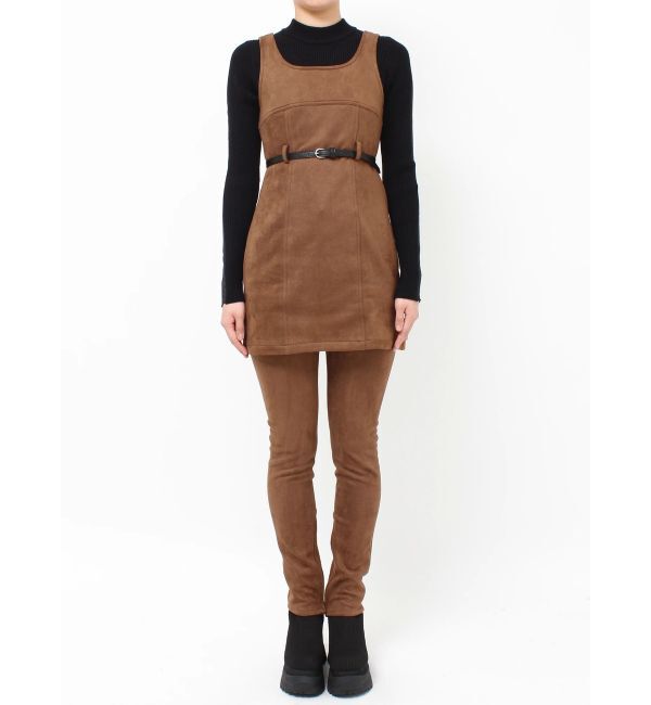 MURUA「フェイクスェードタンクワンピース【セットアップ着用可】」|ワンピース|