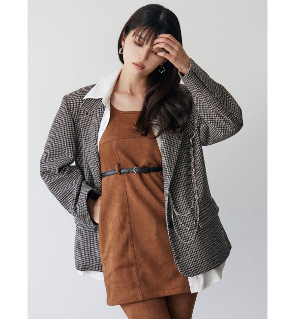 MURUA「フェイクスェードタンクワンピース【セットアップ着用可】」|ワンピース|