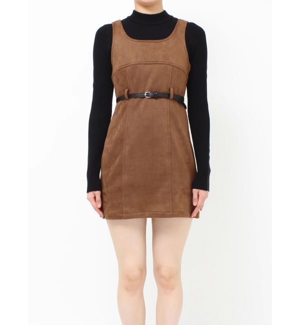 MURUA「フェイクスェードタンクワンピース【セットアップ着用可】」|ワンピース|