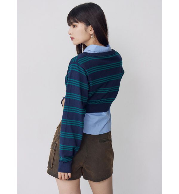 MURUA「シャツレイヤードマルチウェイニット」|ニット・セーター|