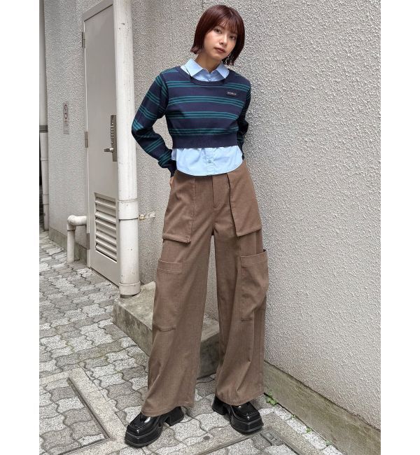 MURUA「シャツレイヤードマルチウェイニット」|ニット・セーター|