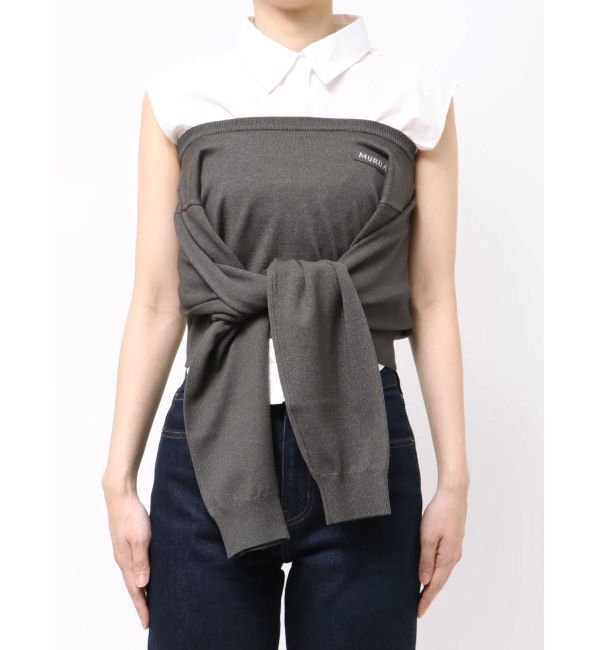 MURUA「シャツレイヤードマルチウェイニット」|ニット・セーター|