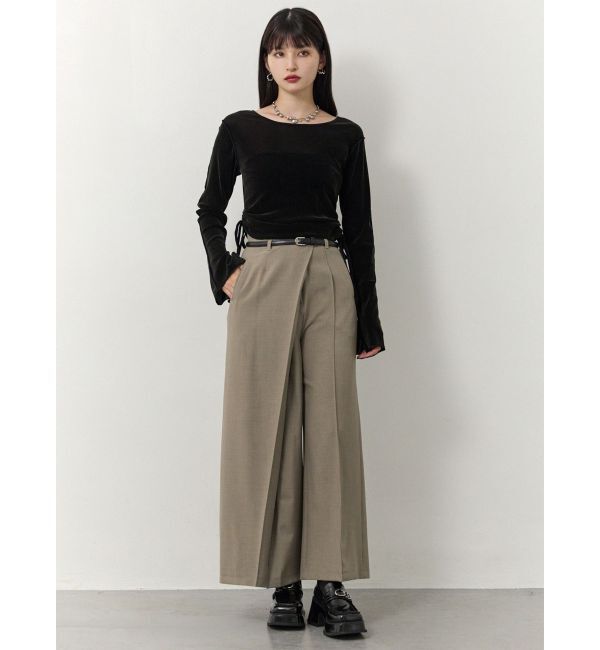 MURUA「ベルトハイウエストワイドパンツ」|その他|