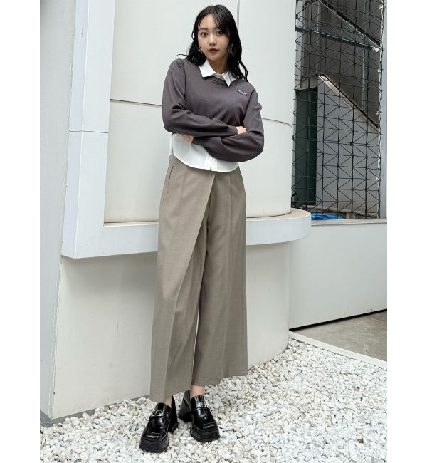 MURUA「ベルトハイウエストワイドパンツ」|その他|