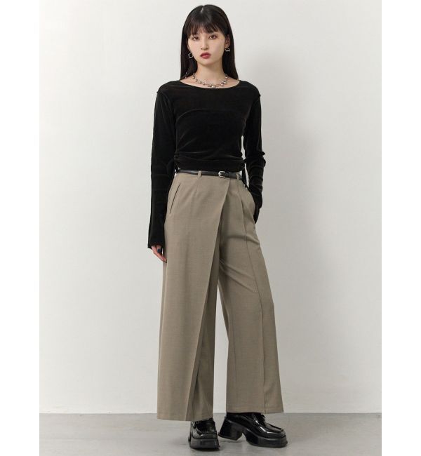 MURUA「ベルトハイウエストワイドパンツ」|その他|