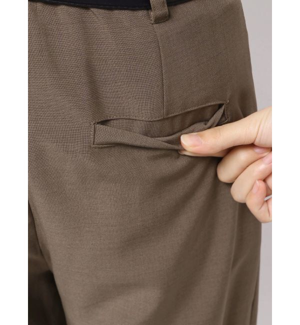 MURUA「ベルトハイウエストワイドパンツ」|その他|