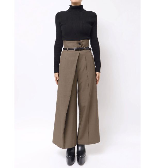 MURUA「ベルトハイウエストワイドパンツ」|その他|