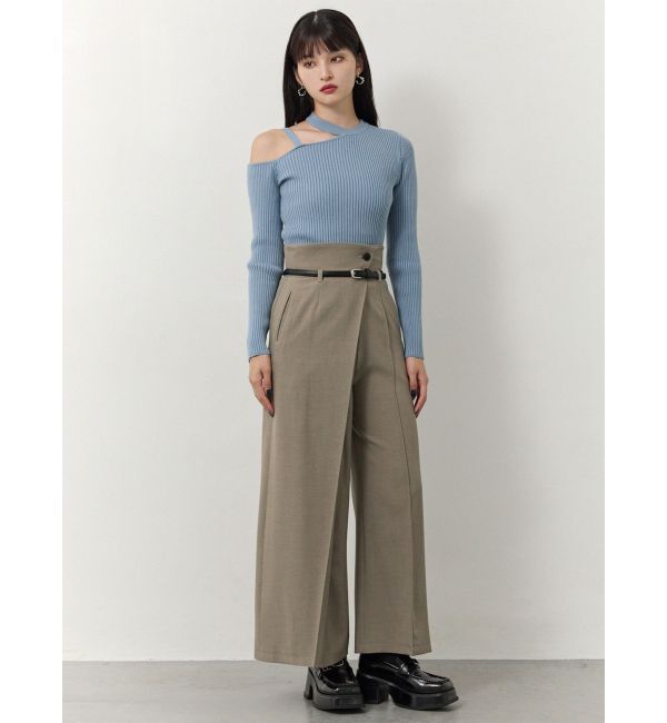 MURUA「ベルトハイウエストワイドパンツ」|その他|