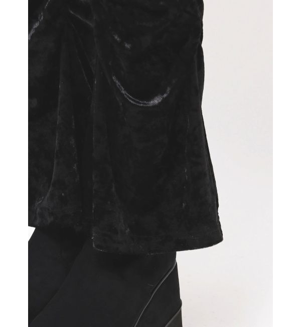 MURUA「スカートレイヤードシャーリングベロアパンツ」|その他|