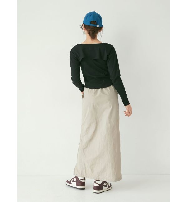 Ungrid「フロントジップラインスカート」|タイト|