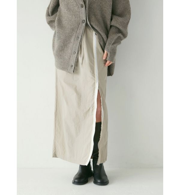 Ungrid「フロントジップラインスカート」|タイト|