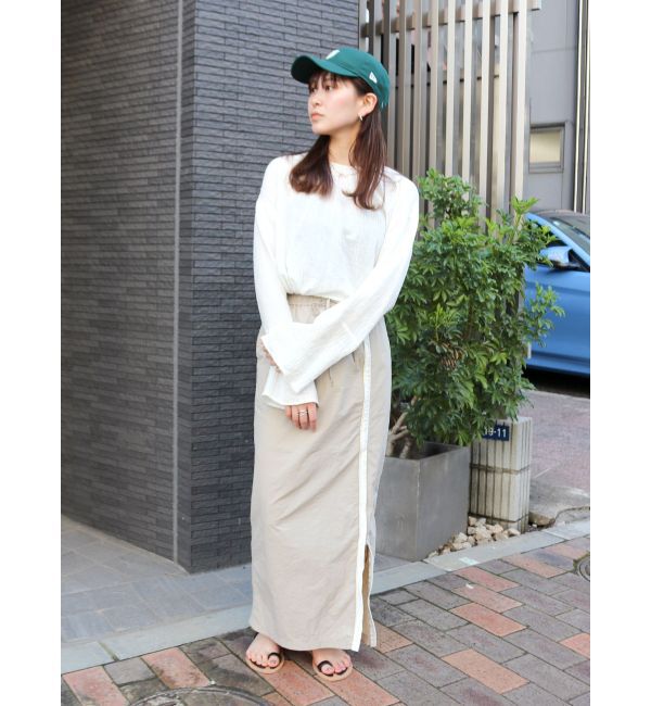 Ungrid「フロントジップラインスカート」|タイト|
