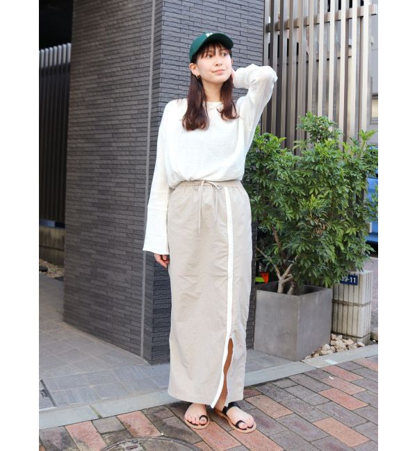 Ungrid「フロントジップラインスカート」|タイト|