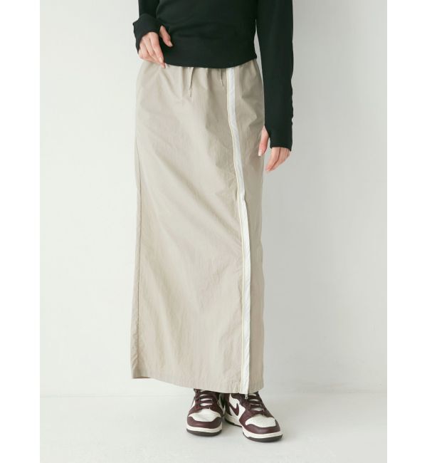 Ungrid「フロントジップラインスカート」|タイト|