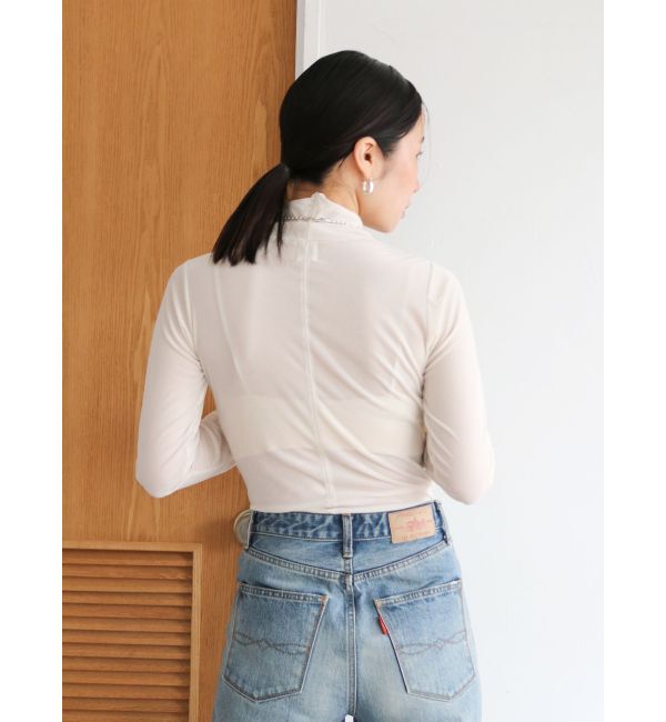 Ungrid「シアーベロアハイネックロングスリーブTee」|Tシャツ・カットソー|