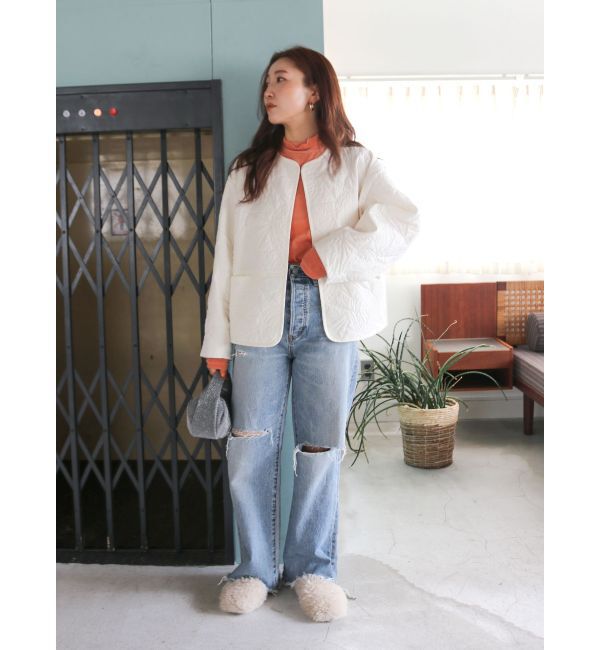 Ungrid「シアーベロアハイネックロングスリーブTee」|Tシャツ・カットソー|