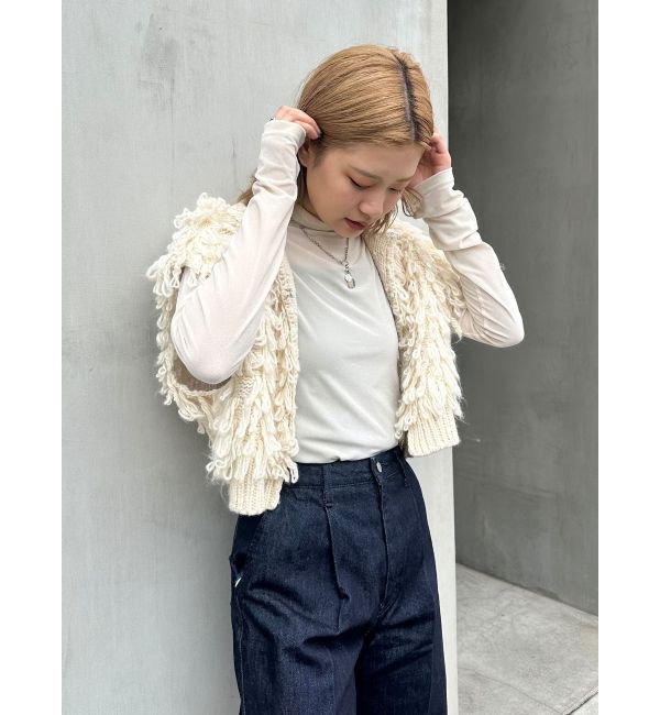 Ungrid「シアーベロアハイネックロングスリーブTee」|Tシャツ・カットソー|