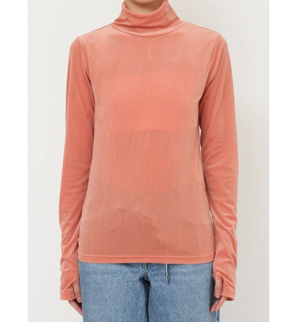 Ungrid「シアーベロアハイネックロングスリーブTee」|Tシャツ・カットソー|