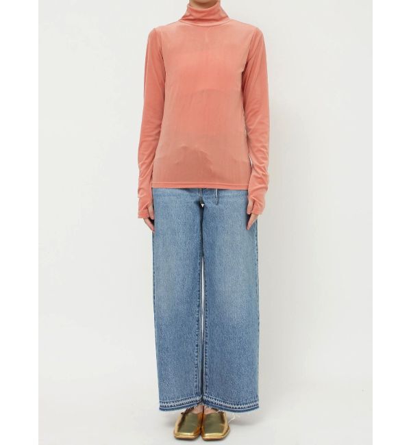 Ungrid「シアーベロアハイネックロングスリーブTee」|Tシャツ・カットソー|