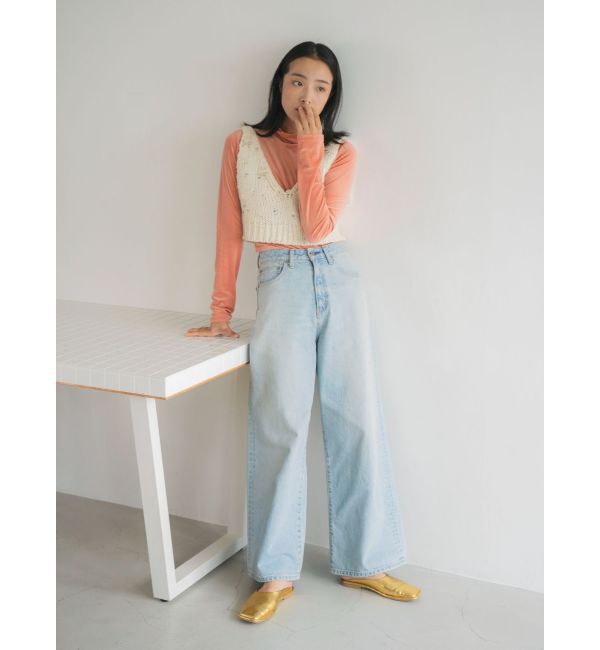 Ungrid「シアーベロアハイネックロングスリーブTee」|Tシャツ・カットソー|