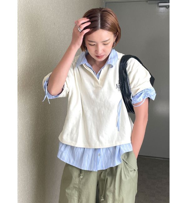 Ungrid「ロゴショートポロシャツ」|ポロシャツ|