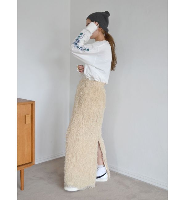 Ungrid「ジャカードアイラインスカート」|スカート|