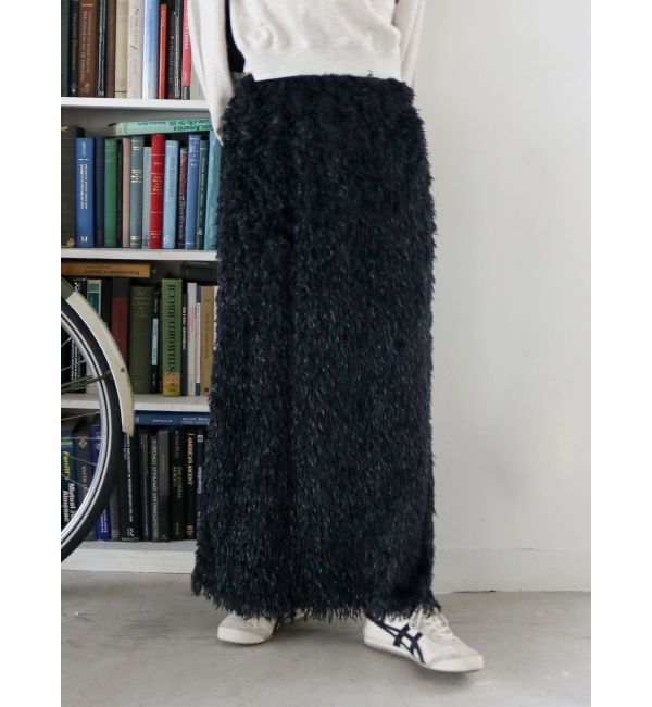 Ungrid「ジャカードアイラインスカート」|スカート|ブラック