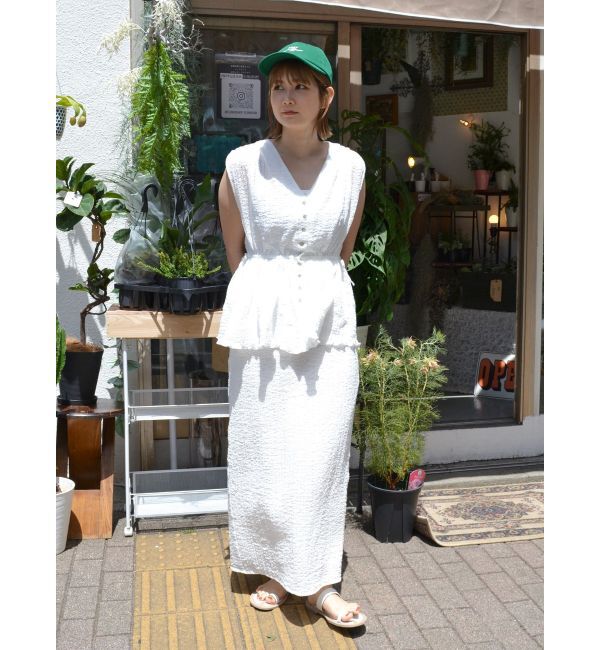 Ungrid「アイライン楊柳スカート【SET UP着用可】」|スカート|