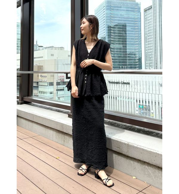 Ungrid「アイライン楊柳スカート【SET UP着用可】」|スカート|