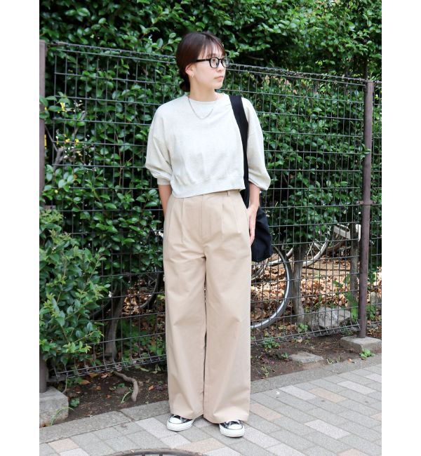 Ungrid「【WEB限定】ツータックチノパンツ」|チノ|