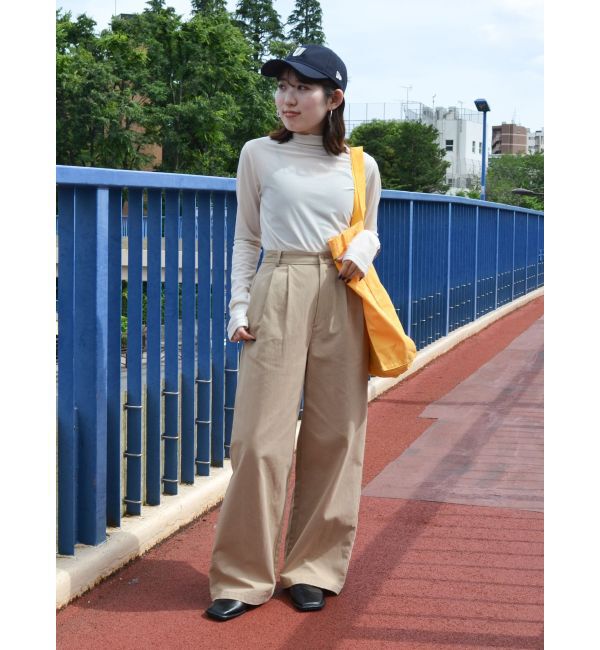 Ungrid「【WEB限定】ツータックチノパンツ」|チノ|