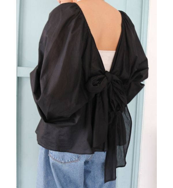 Ungrid「バックオープンボリュームブラウス」|シャツ・ブラウス|