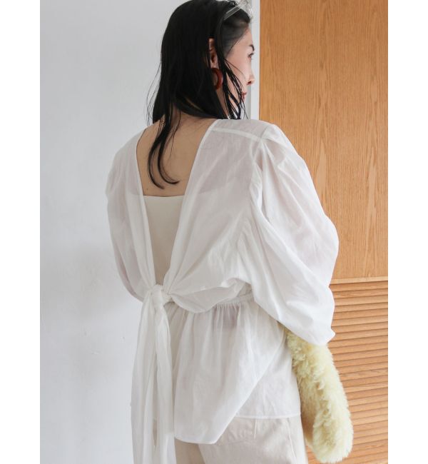 Ungrid「バックオープンボリュームブラウス」|シャツ・ブラウス|