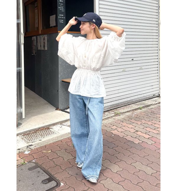 Ungrid「バックオープンボリュームブラウス」|シャツ・ブラウス|