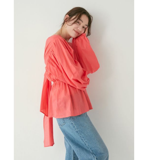 Ungrid「バックオープンボリュームブラウス」|シャツ・ブラウス|