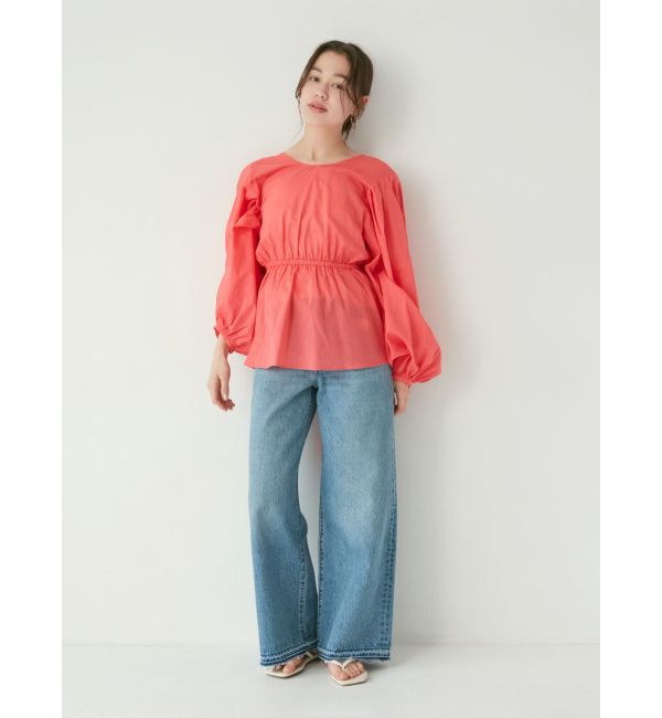 Ungrid「バックオープンボリュームブラウス」|シャツ・ブラウス|