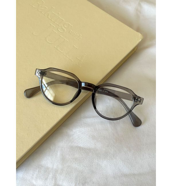 Ungrid「ラウンドフレームクリア伊達メガネ」|メガネ|