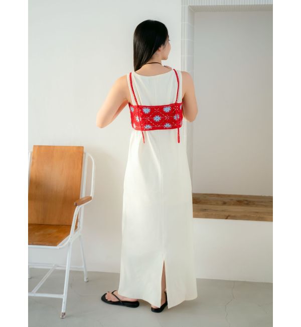 Ungrid「ビーズコンビニットキャミ」|キャミソール|