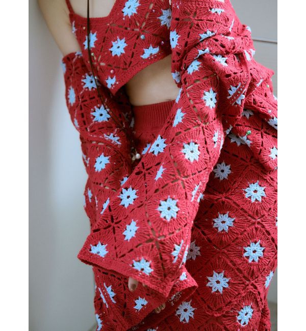 Ungrid「ビーズコンビニットキャミ」|キャミソール|