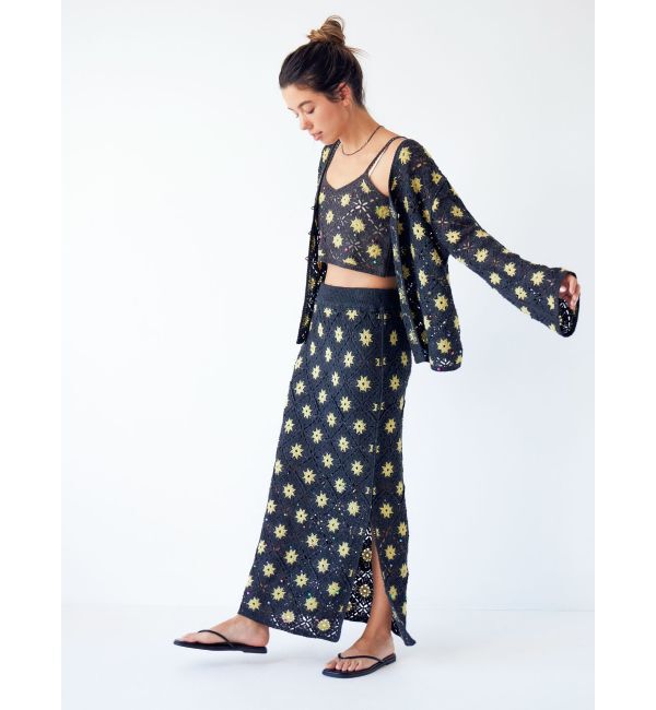 Ungrid「ビーズコンビニットキャミ」|キャミソール|