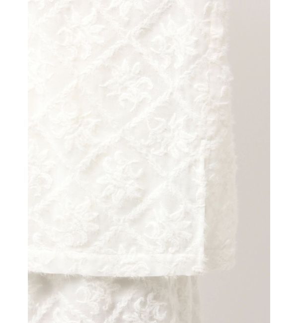 Ungrid「起毛エンブロイダリーハーフスリーブシャツ」|シャツ・ブラウス|