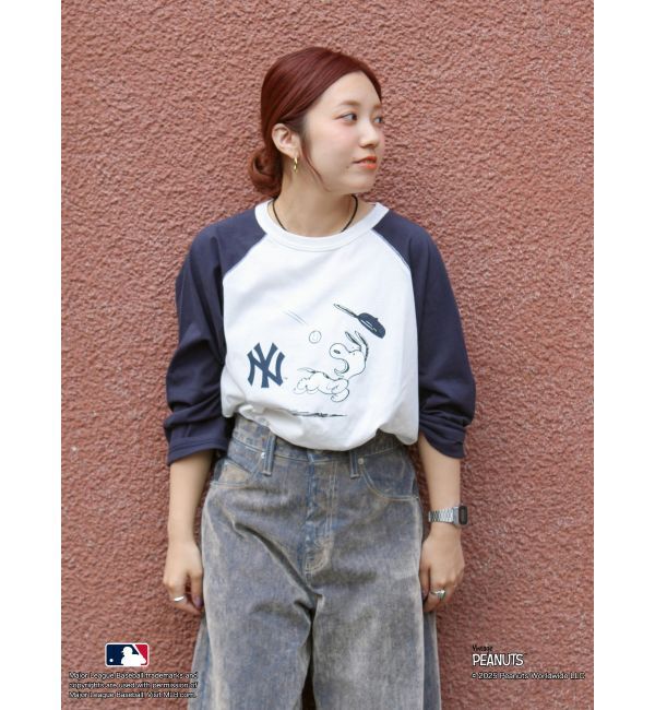 Ungrid「【MLB&times;PEANUTS】ラグランTee」|Tシャツ・カットソー|