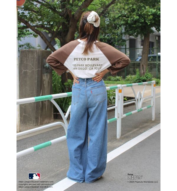 Ungrid「【MLB&times;PEANUTS】ラグランTee」|Tシャツ・カットソー|