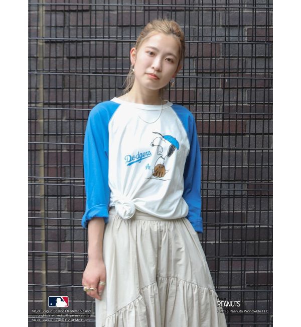 Ungrid「【MLB&times;PEANUTS】ラグランTee」|Tシャツ・カットソー|